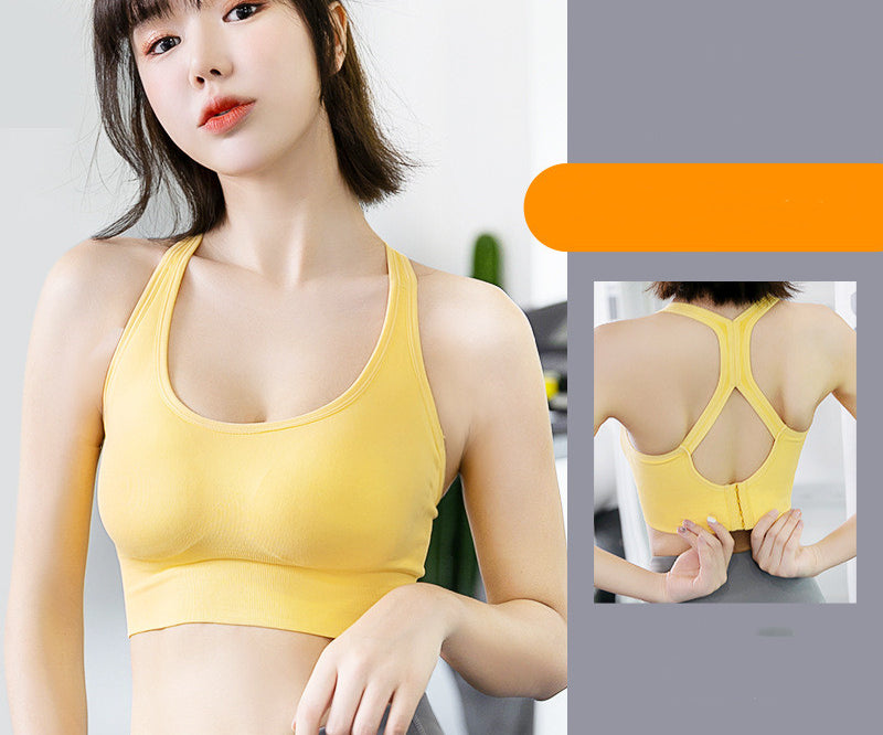 Adjustable Clasp Racer Back Sports Bra