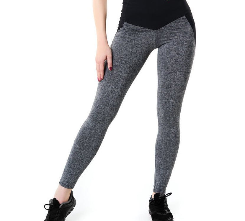 Contrasting Color Stitching Hip-Lifting Yoga Leggings