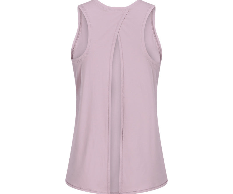 Sleeveless Yoga Top with Open Back