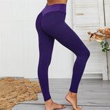 Seamless High Waisted Plaid Leggings