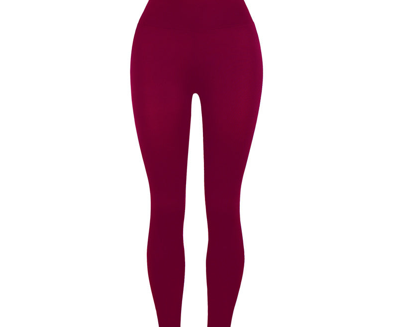 Slim-Fit Butt Lifting Solid Color Yoga Leggings