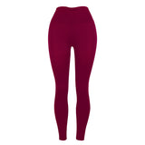 Slim-Fit Butt Lifting Solid Color Yoga Leggings
