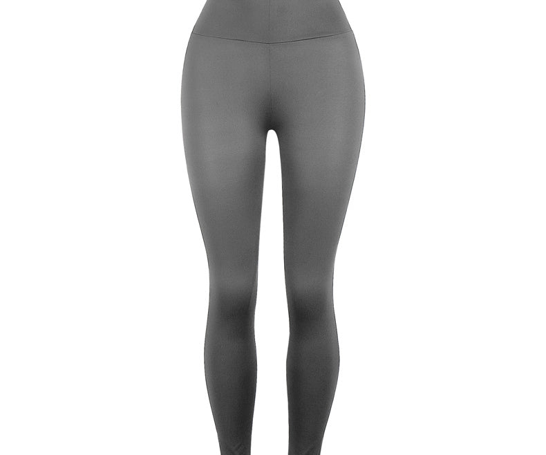 Slim-Fit Butt Lifting Solid Color Yoga Leggings