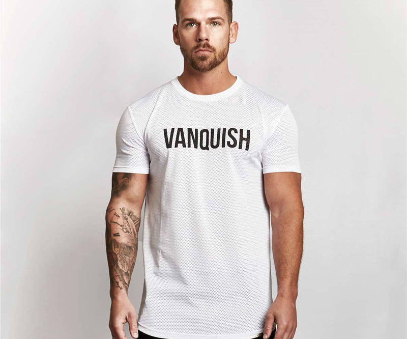 Vanquish! Mesh Short-Sleeved Workout Shirt