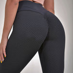 Seamless High Waisted Plaid Leggings
