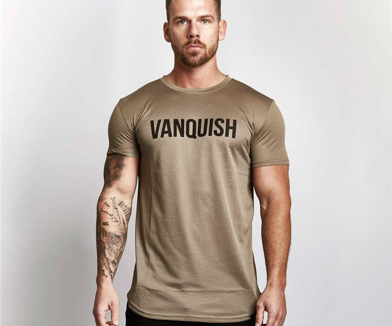Vanquish! Mesh Short-Sleeved Workout Shirt