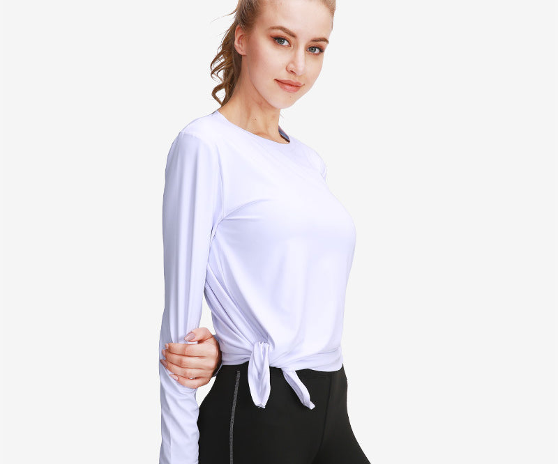 Long Sleeve Top with Side Tie
